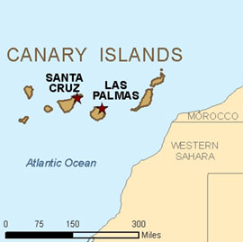 Canary Islands Basic Map