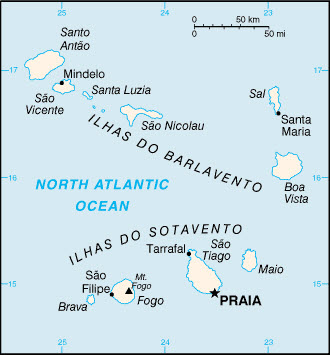 Cape Verde Basic Map