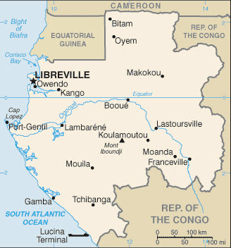 Gabon Basic Map