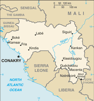 Guinea Basic Map