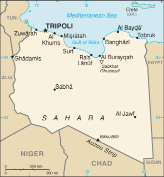 Libya Basic Map