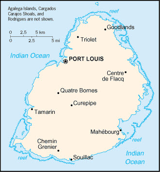 Mauritius Basic Map