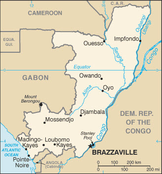 Republic of the Congo Basic Map