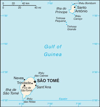 São Tomé and Príncipe Basic Map