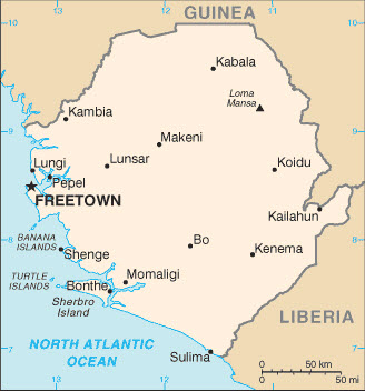 Sierra Leone Basic Map