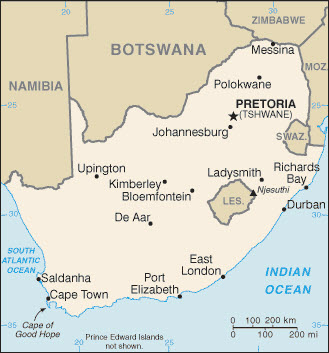 South Africa Basic Map
