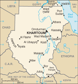 Sudan Basic Map