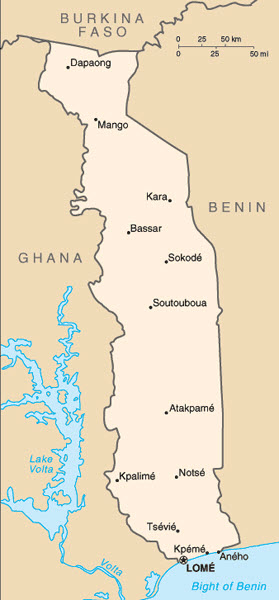 Togo Basic Map